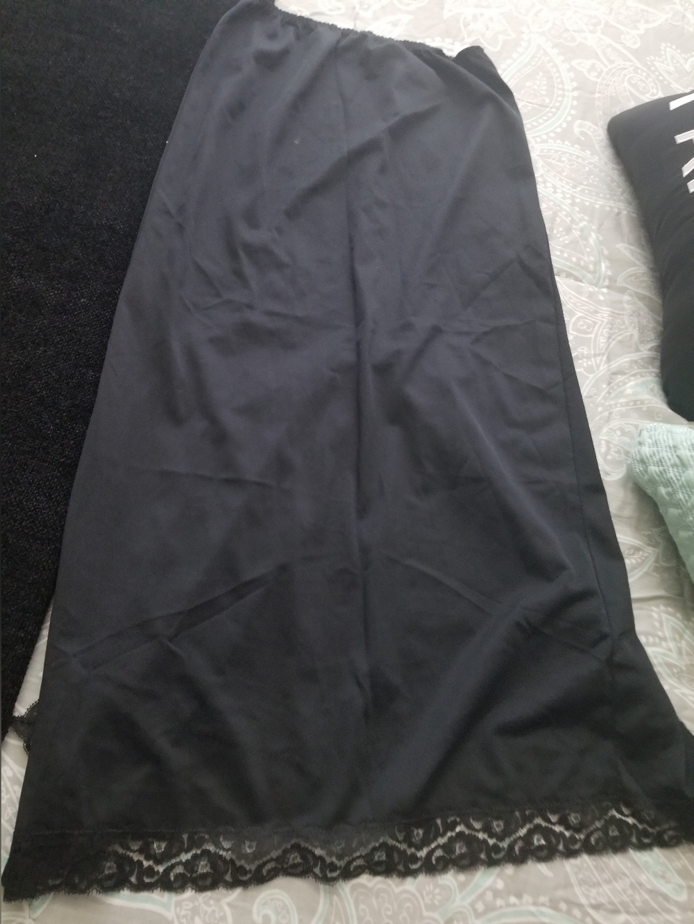 Black Half Slip to Ankle